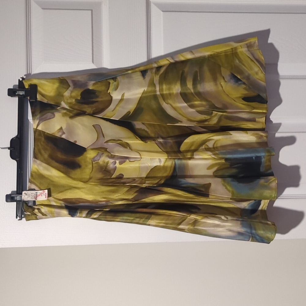 Talbots 4p pleated silk skirt NWT